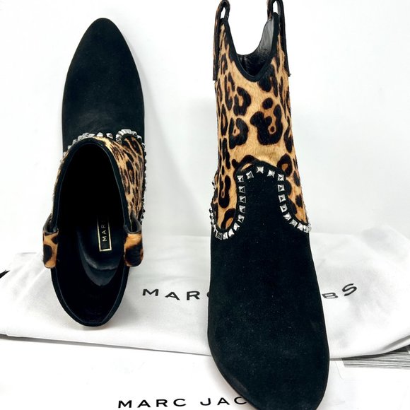 Marc Jacobs Women's Georgia Studded Cowboy Western Size 7 Women's Boots - Picture 4 of 4